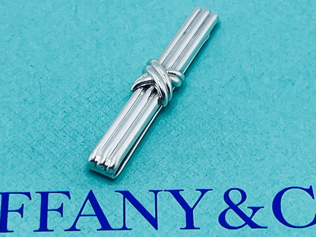 c771 美品　ティファニー　1992 シグネチャー　ネクタイピン　925