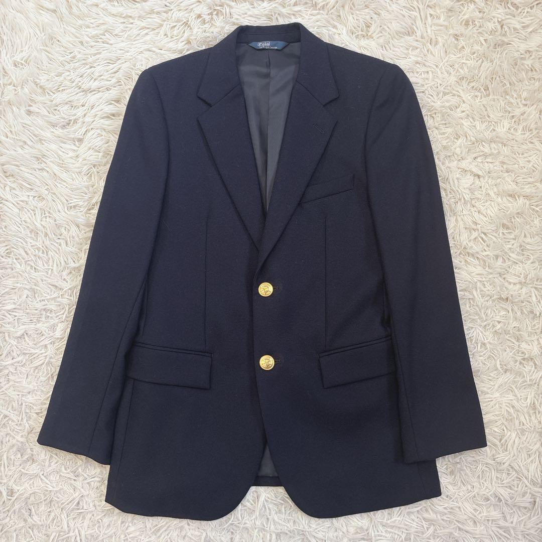 極美品✨️ポロラルフローレン フォーマルスーツ 紺ブレ 金ボタン 160