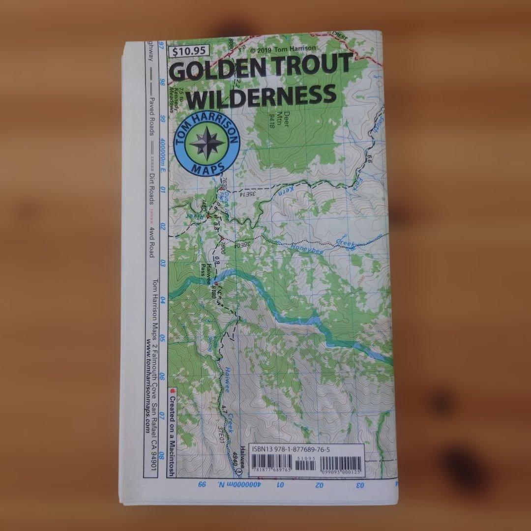 【米国購入品】カリフォルニア州近郊のトレイルマップ 登山地図