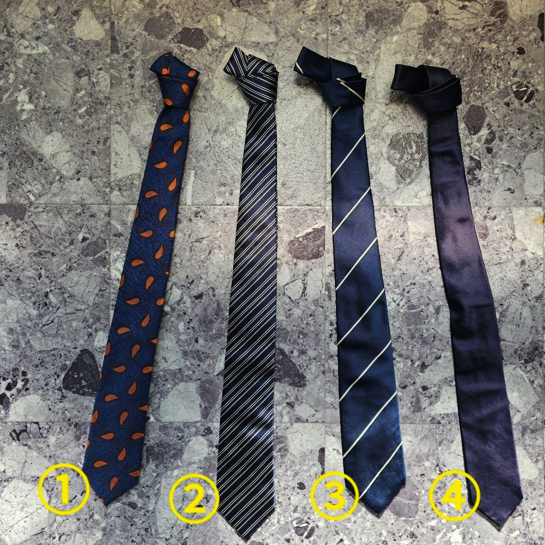 ブルー系 ブランドネクタイ4本セット　第二弾　Drake’s（ドレイクス） など