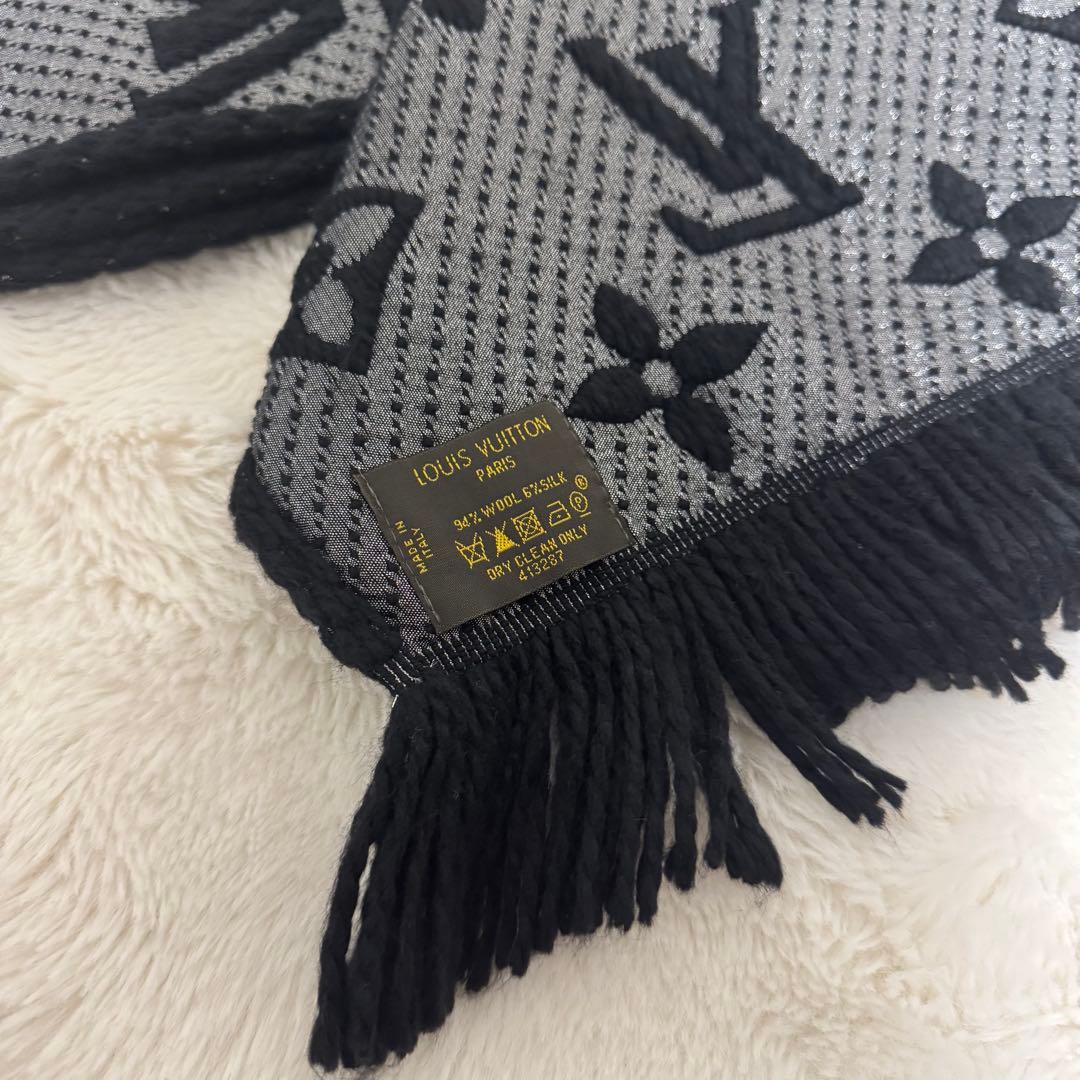 【値下げ】美品 ルイヴィトン エシャルプ ロゴマニア シャイン マフラー