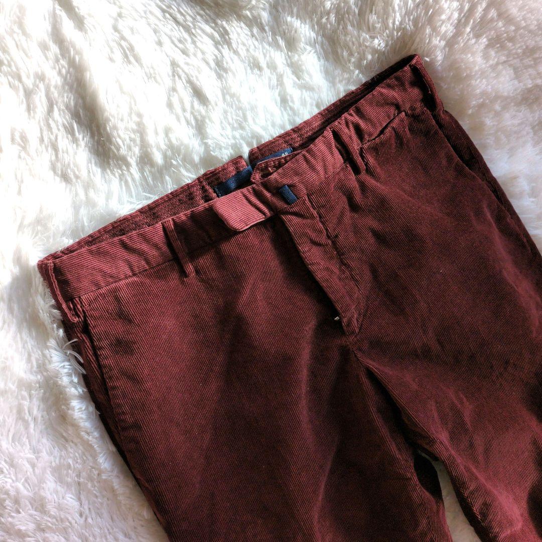 INCOTEX インコテックス　コーデュロイ　size48　エンジ　チノパン