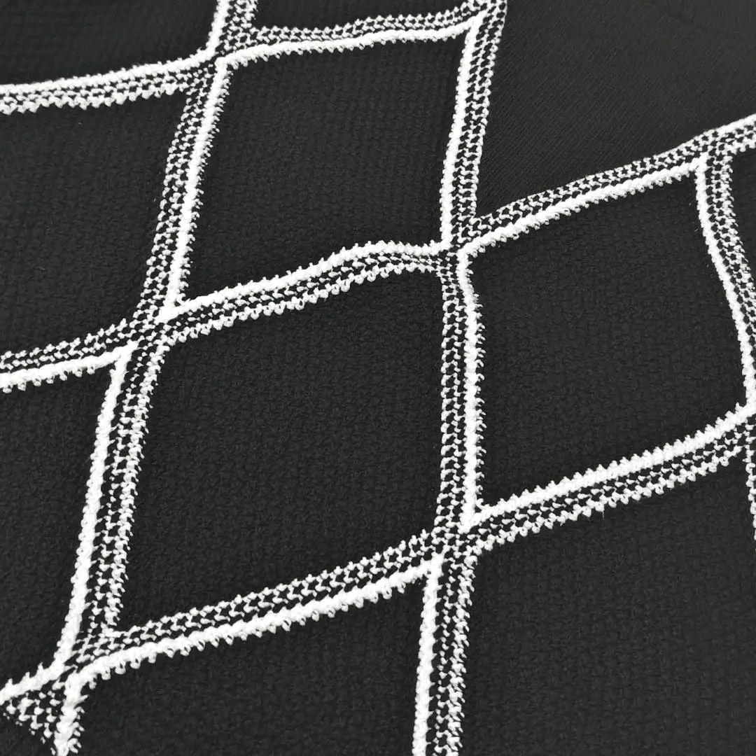 ADORE アドーア リボンベルト付き アーガイル柄 ニットベスト