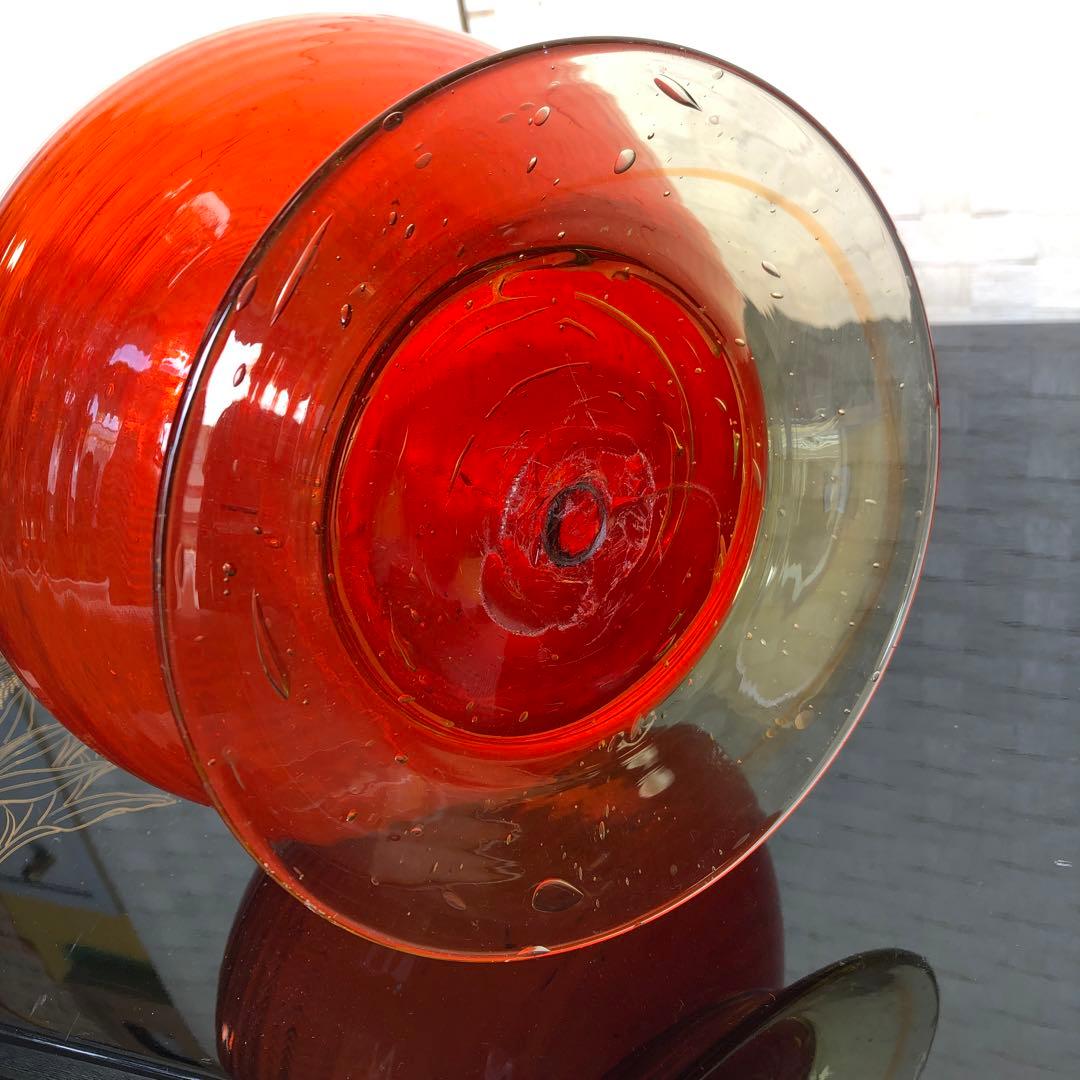 た60●豪華❗️高63cmツイスト 琉球ガラス花瓶