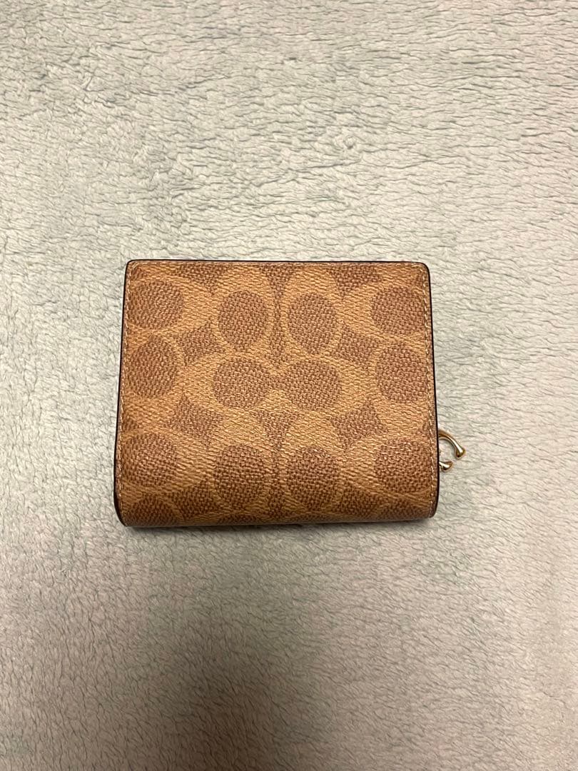 COACH 二つ折り財布 ブラウン