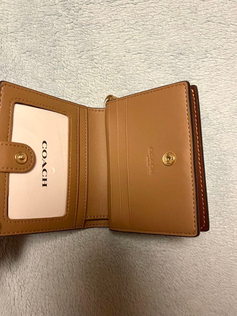 COACH 二つ折り財布 ブラウン