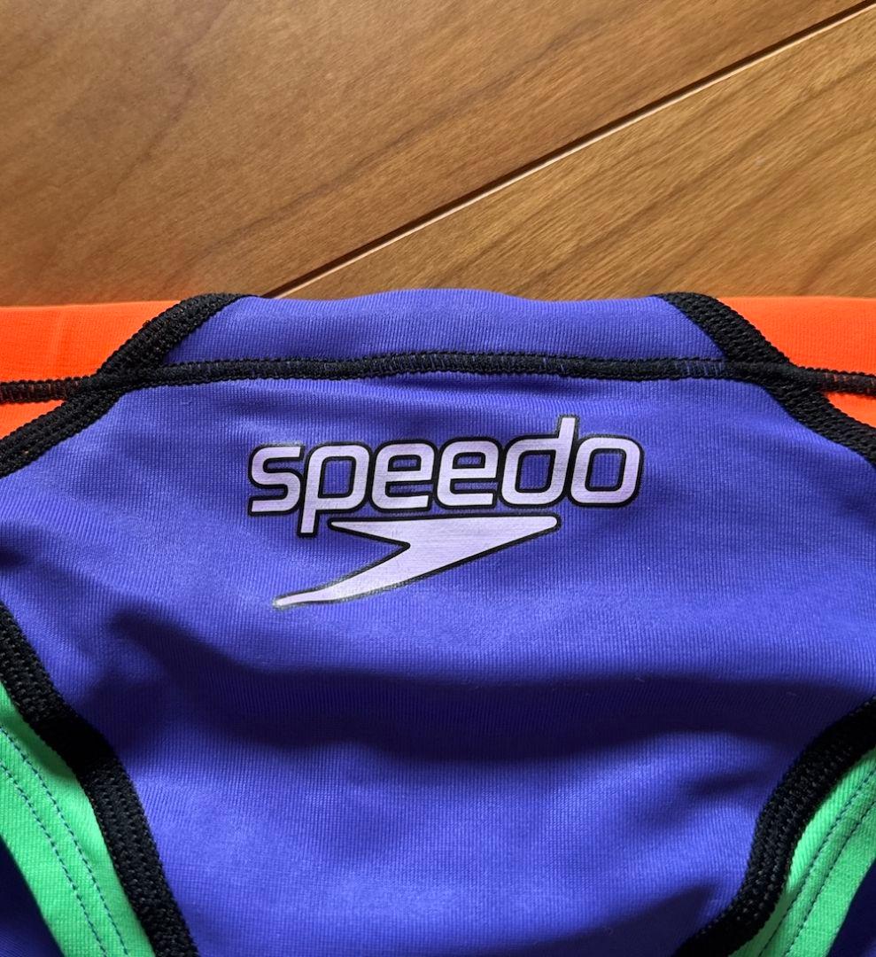 【ほぼ未使用】SPEEDO ショートブーン パープル　エヴァ M 光沢 競パン