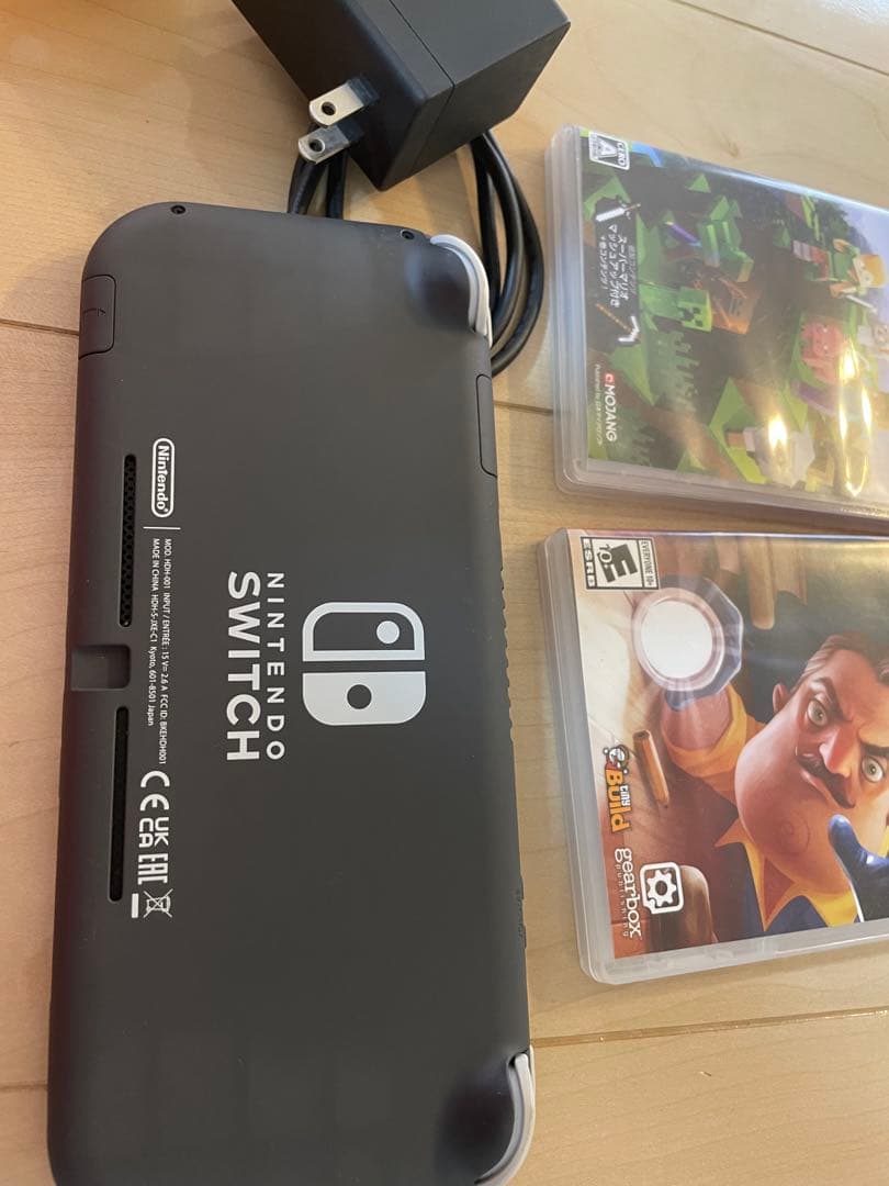 Nintendo Switch Lite グレー本体 ゲーム2本カバーケース付き