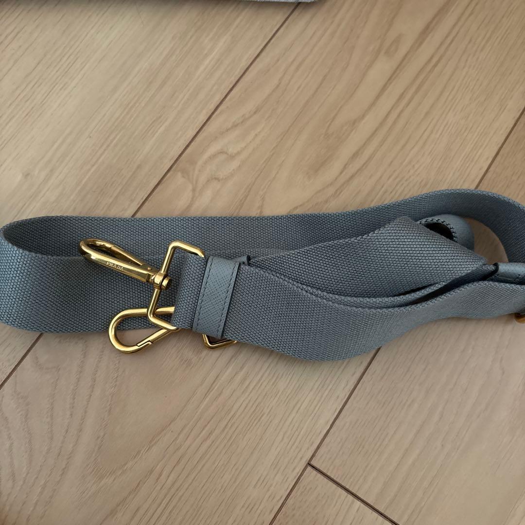 PRADA トートバッグ アイボリー キャンバス