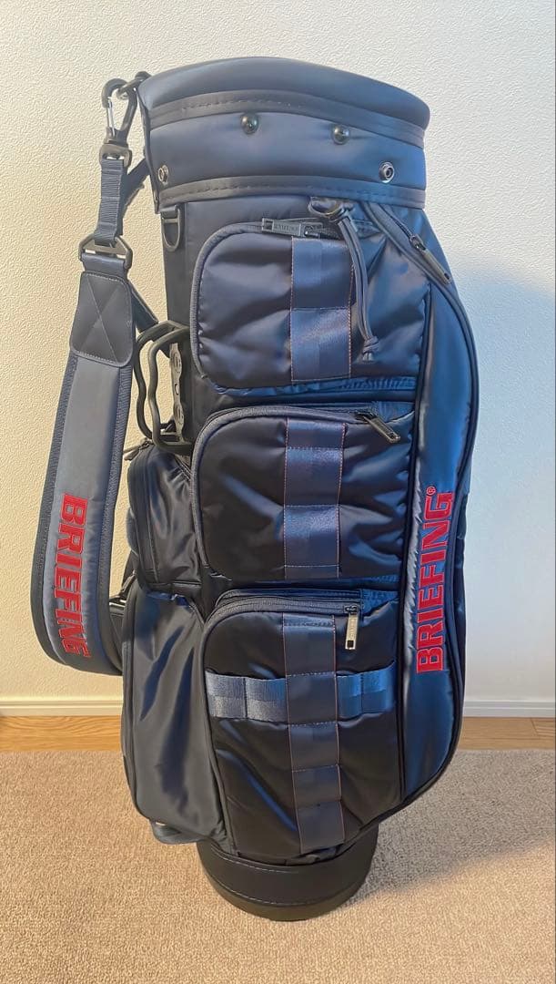 専用★美品★BRIEFING ゴルフバッグ ネイビー CR-6 ブリーフィング
