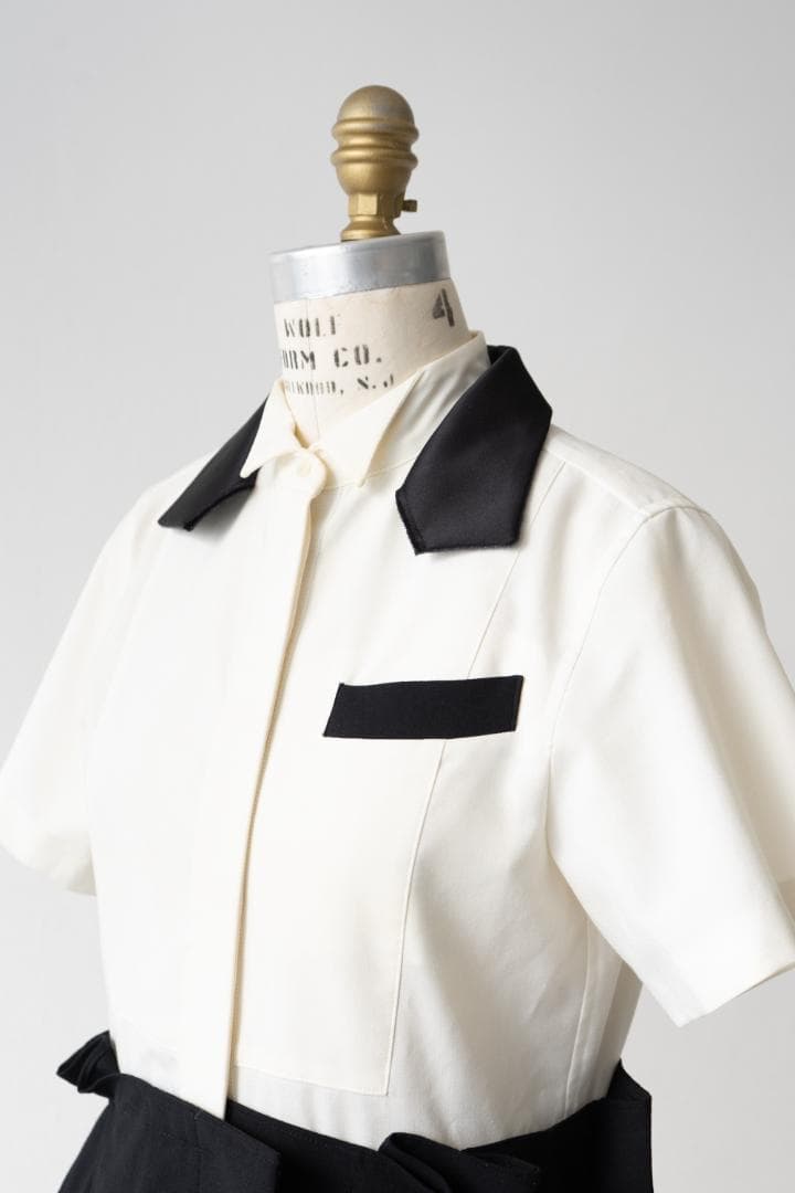 21SS sacai サカイ 半袖 シャツ ワンピース