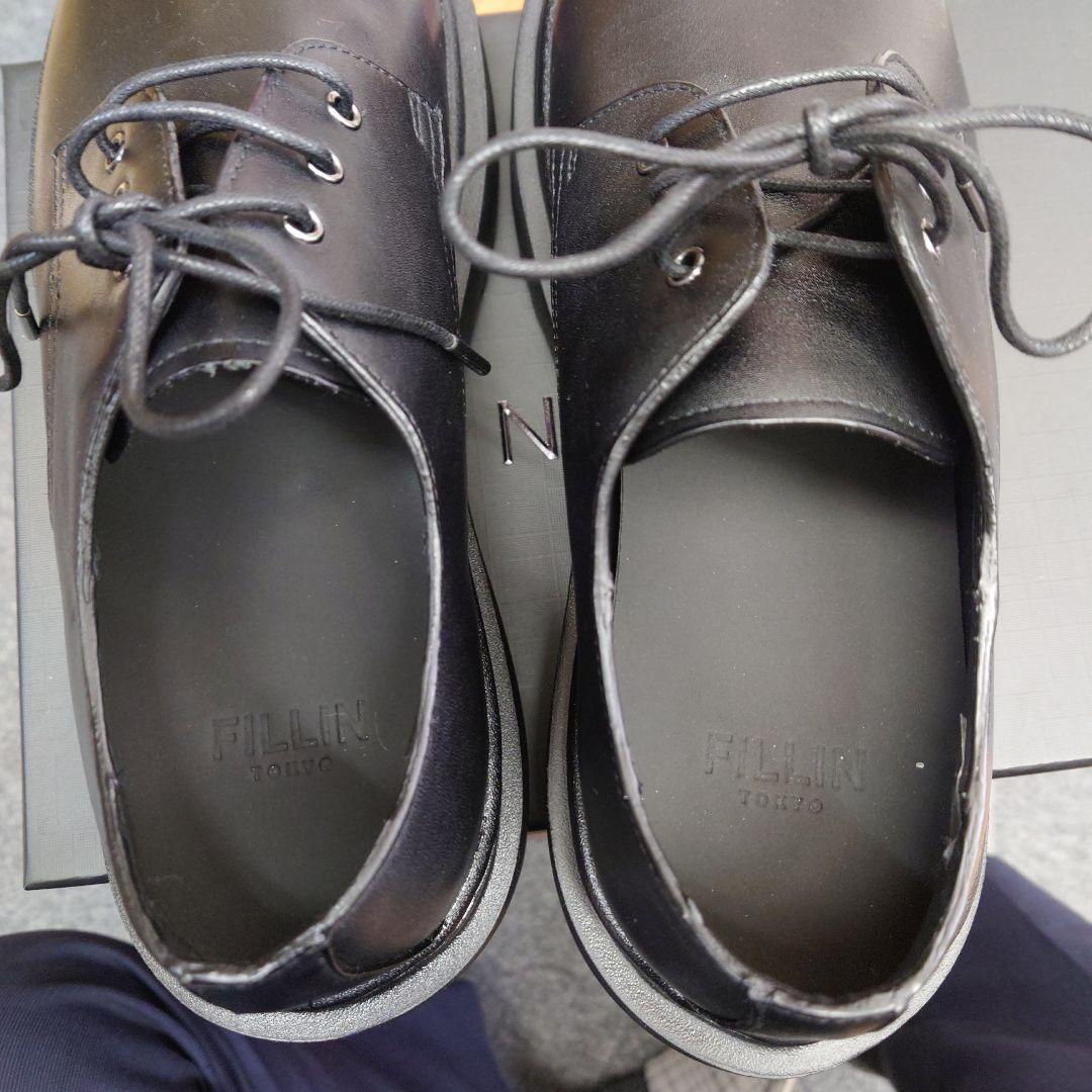 「FILLIN」UNOS DERBY 28cm シークレットシューズ 5cm