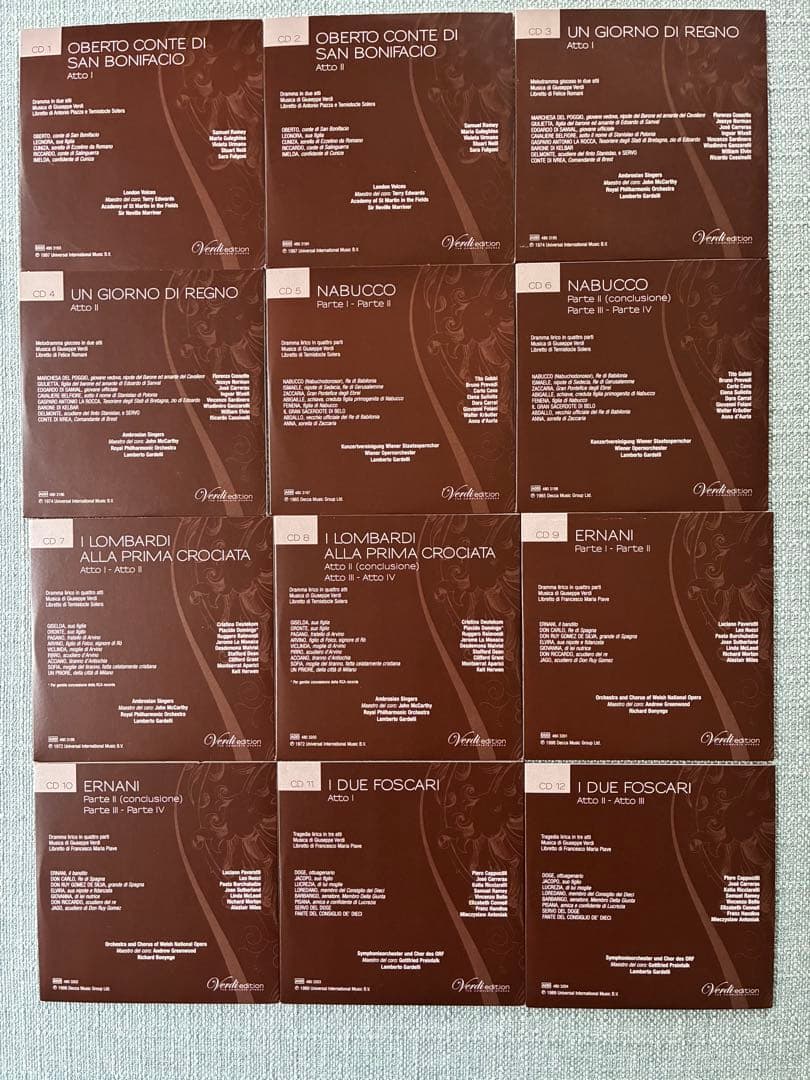 ヴェルディオペラ　ボックスセット　74 CD