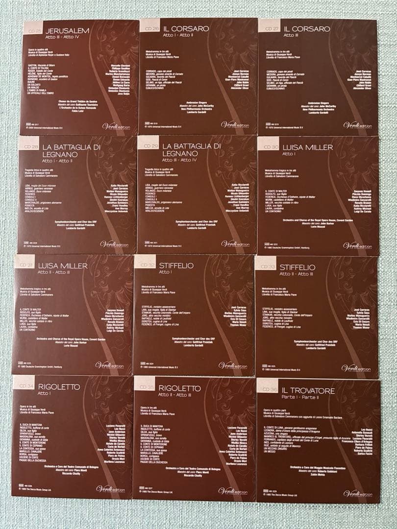ヴェルディオペラ　ボックスセット　74 CD