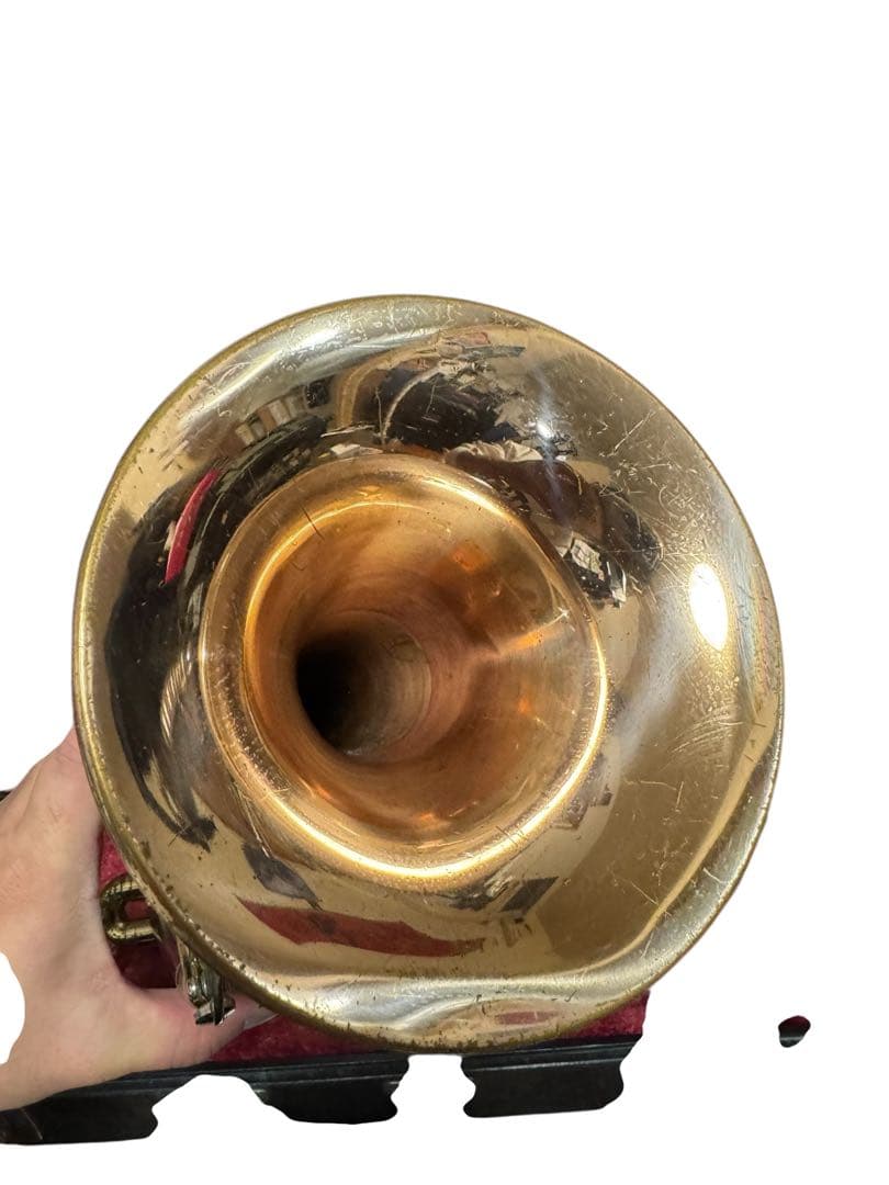 ジャンク 赤ベルYAMAHA トランペット YTR-3320 マウスピース付