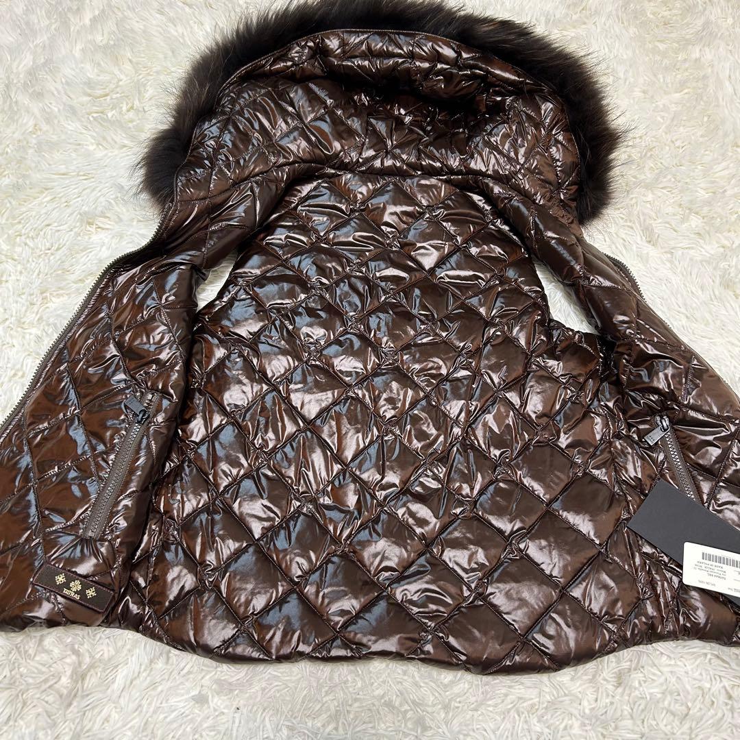 タトラス リバーシブル 2WAY ダウンベスト キルティング レオパード 2