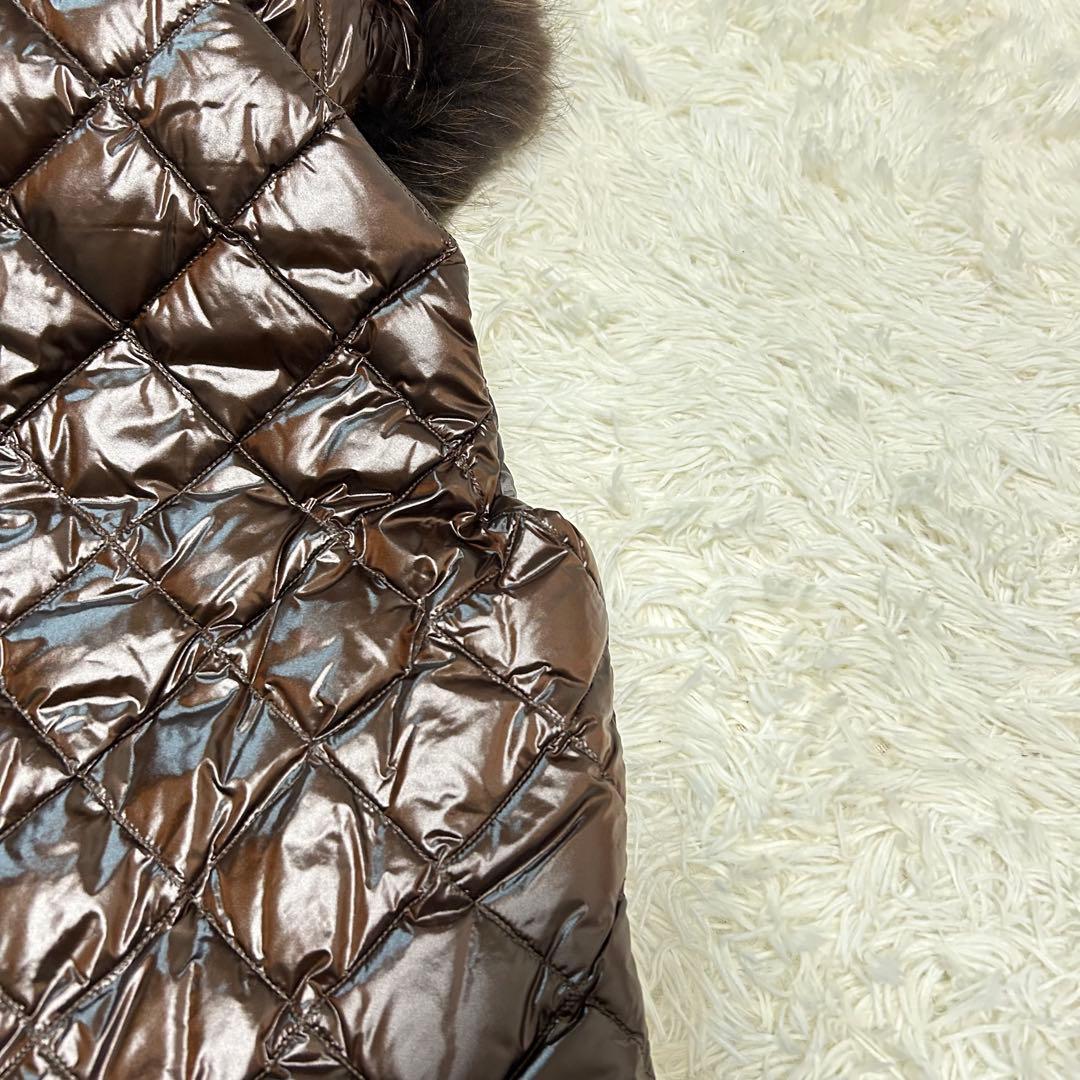 タトラス リバーシブル 2WAY ダウンベスト キルティング レオパード 2