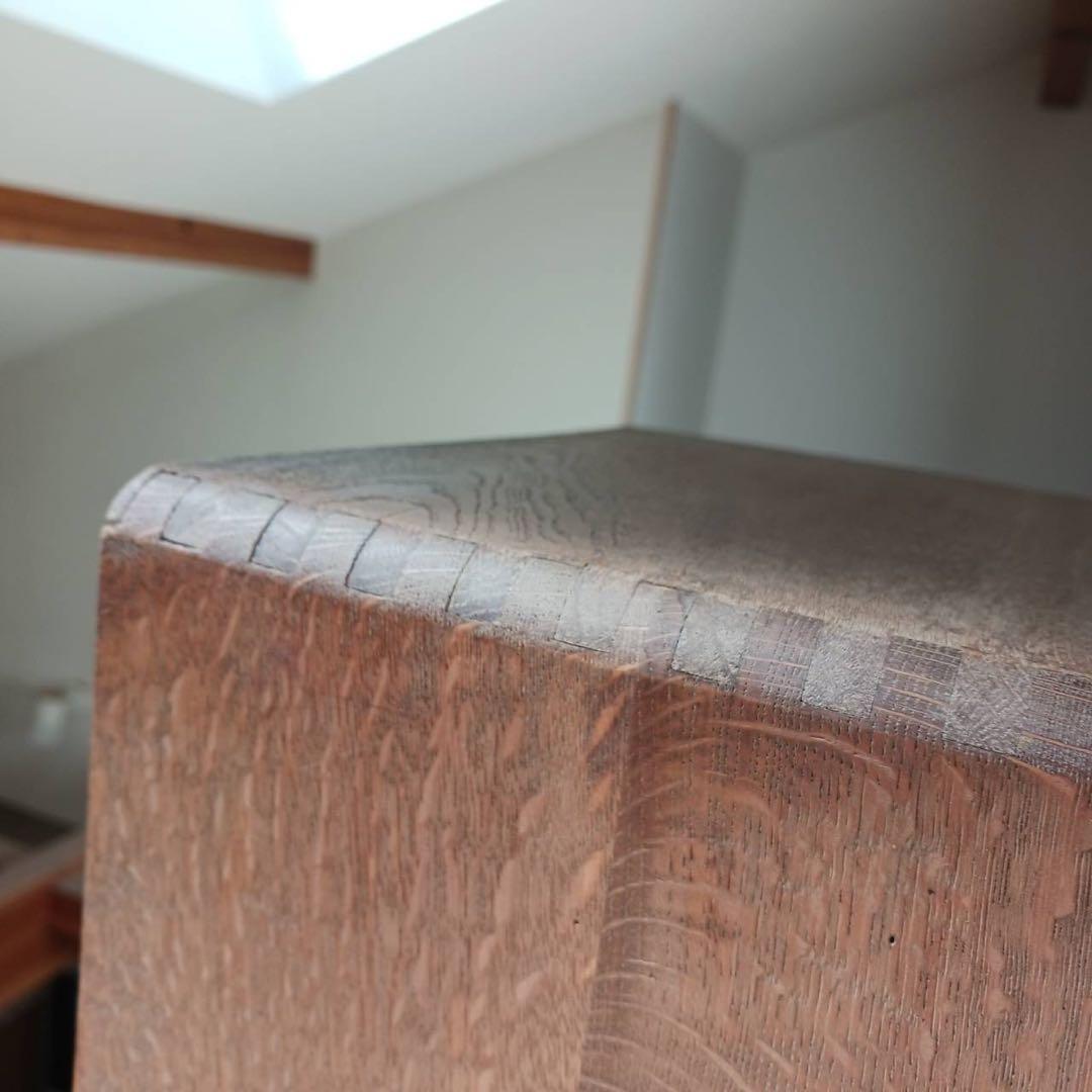 小引出し　5杯　品目差し付き　書類棚　木製