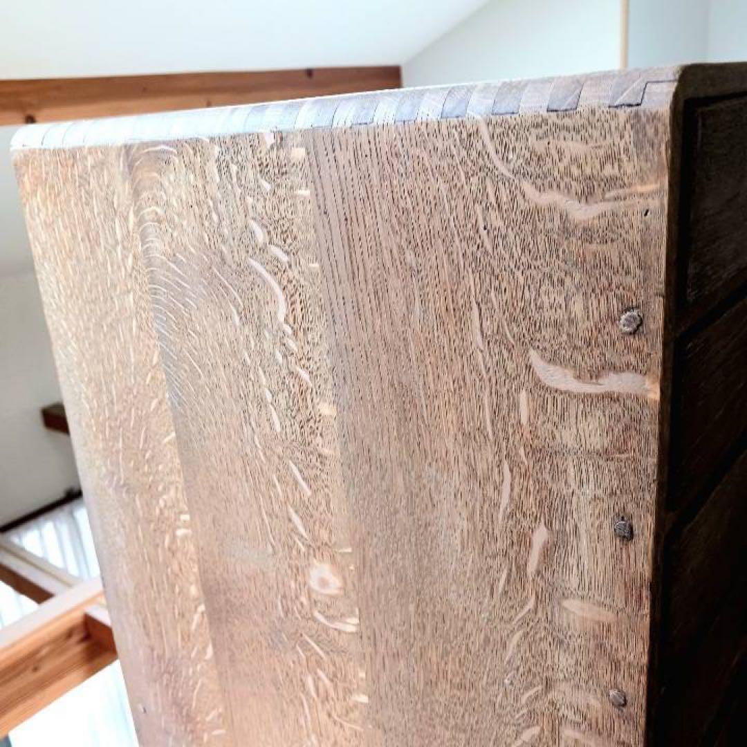 小引出し　5杯　品目差し付き　書類棚　木製