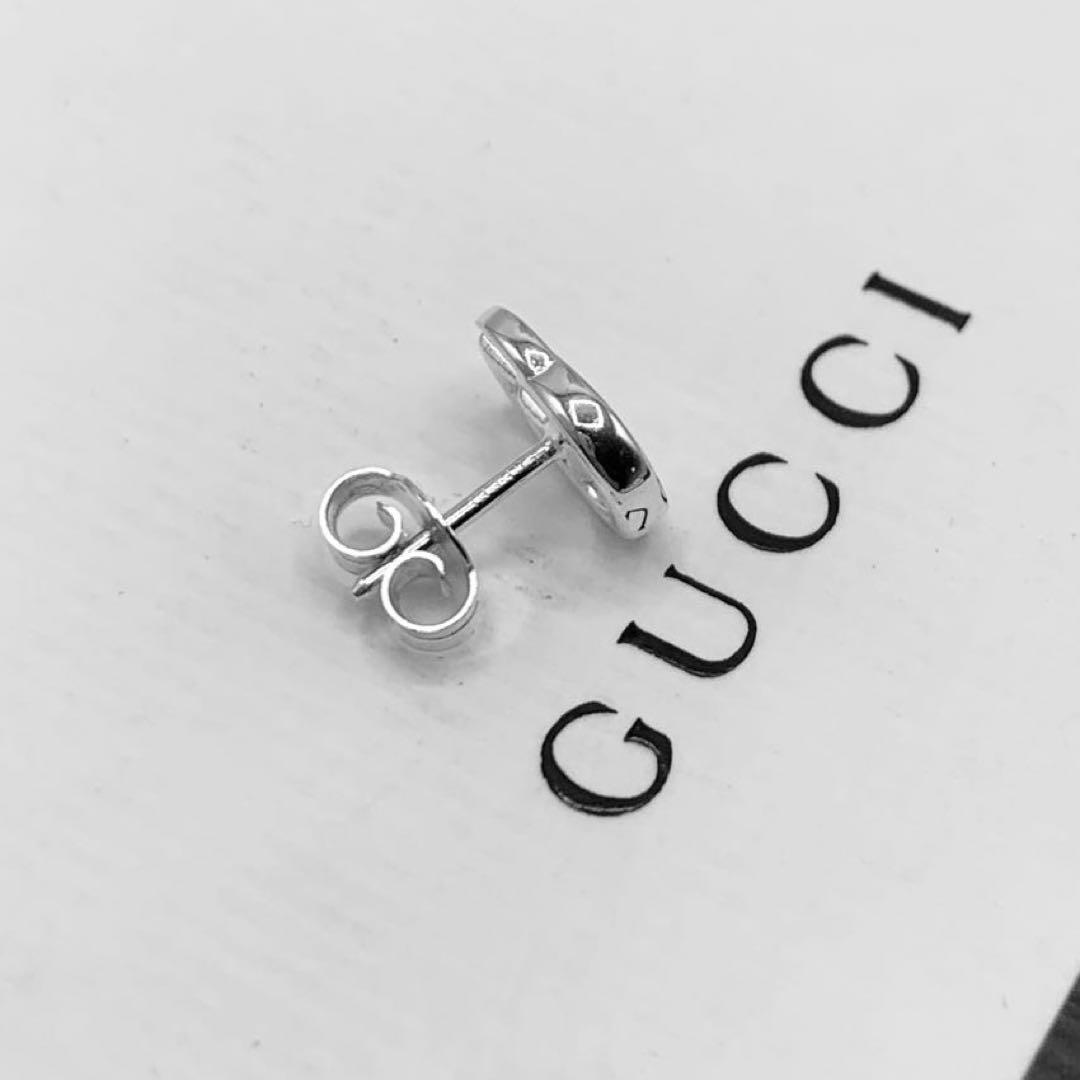 【超美品】GUCCI ピアス　フラワー　インターロッキング　マーモント　ダブルG