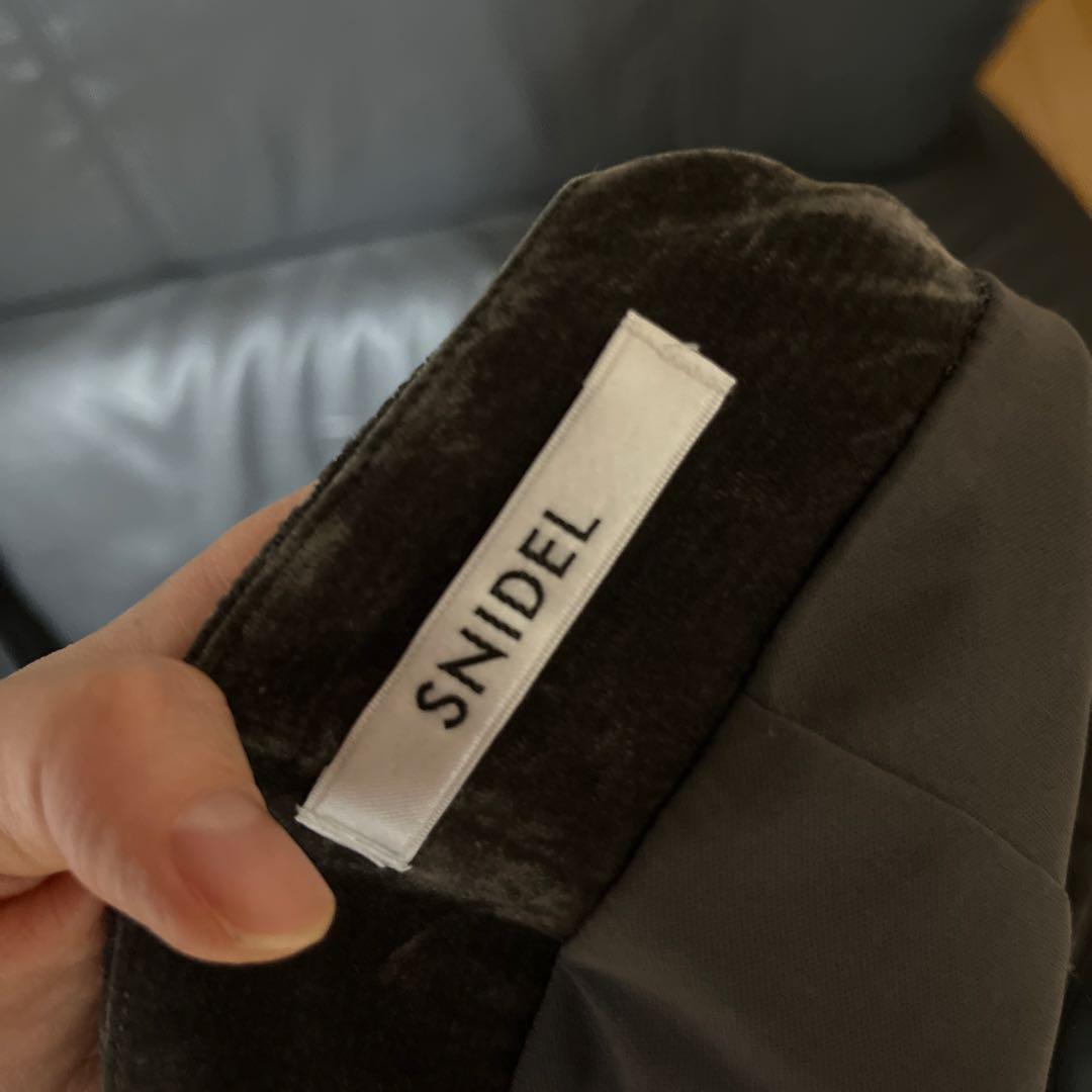 スナイデル　フロッキーベロアドレープドレス