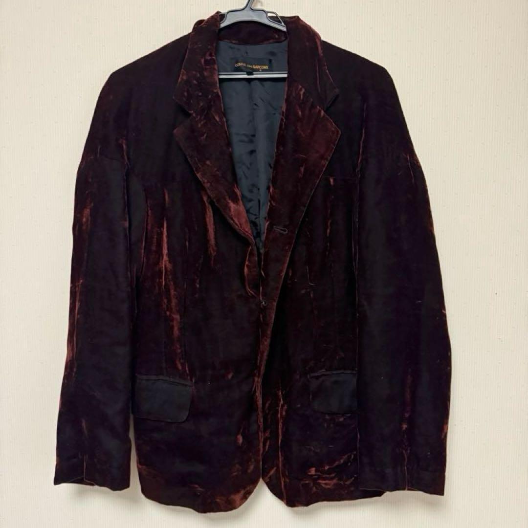 【91AW】COMME des GARCONS ベルベット ジャケット