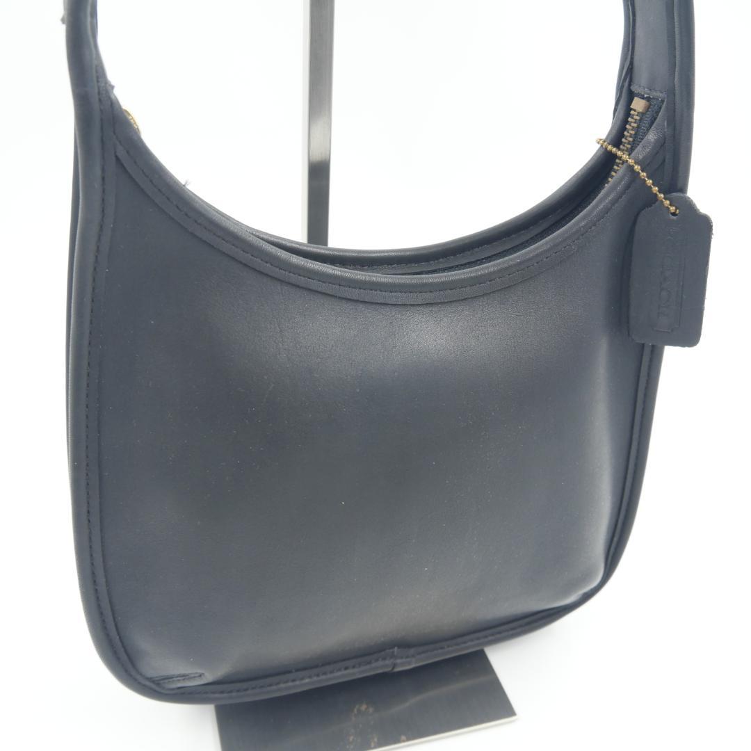 Coach　オールドコーチ　グラブタンレザー　ショルダーバッグ　ブラック