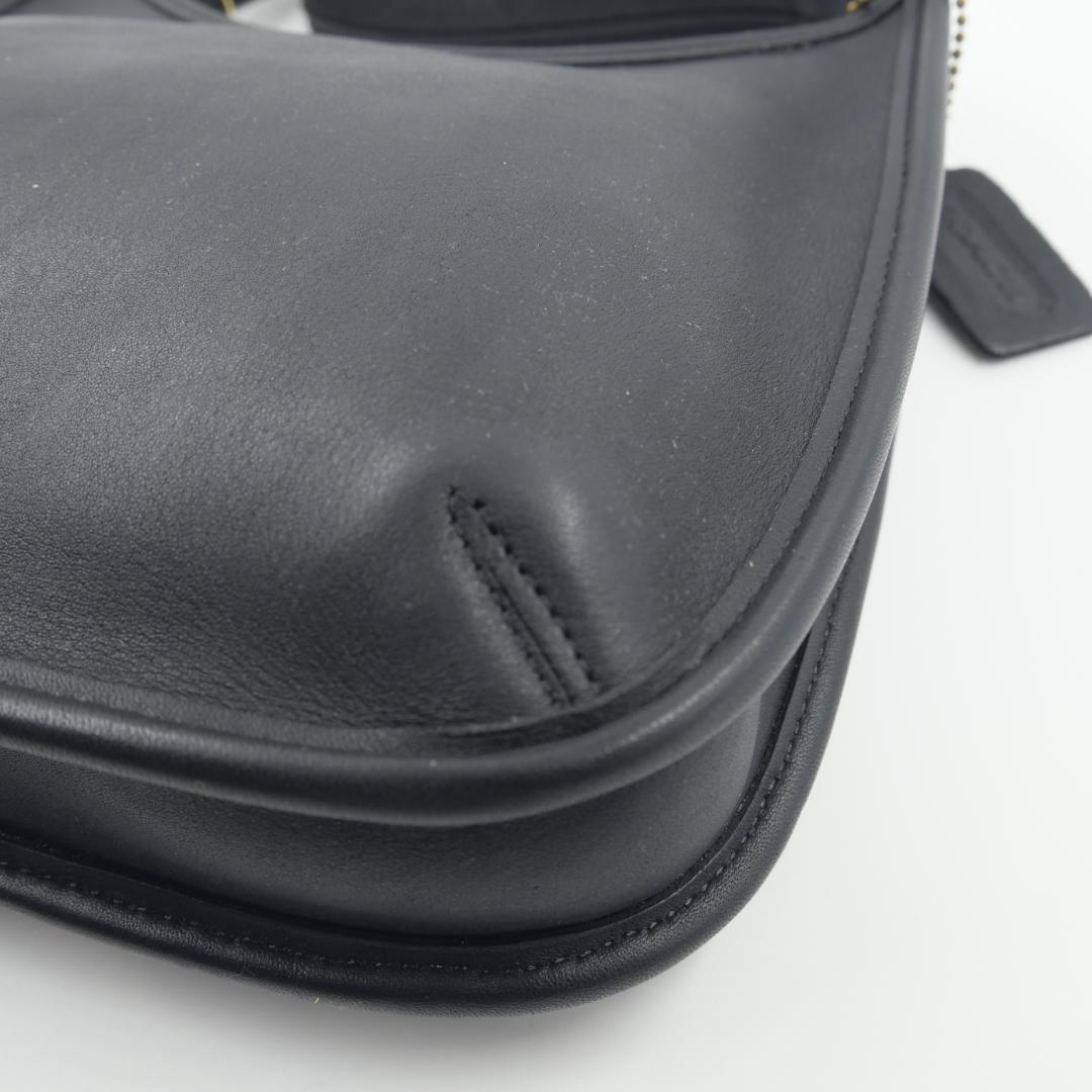 Coach　オールドコーチ　グラブタンレザー　ショルダーバッグ　ブラック