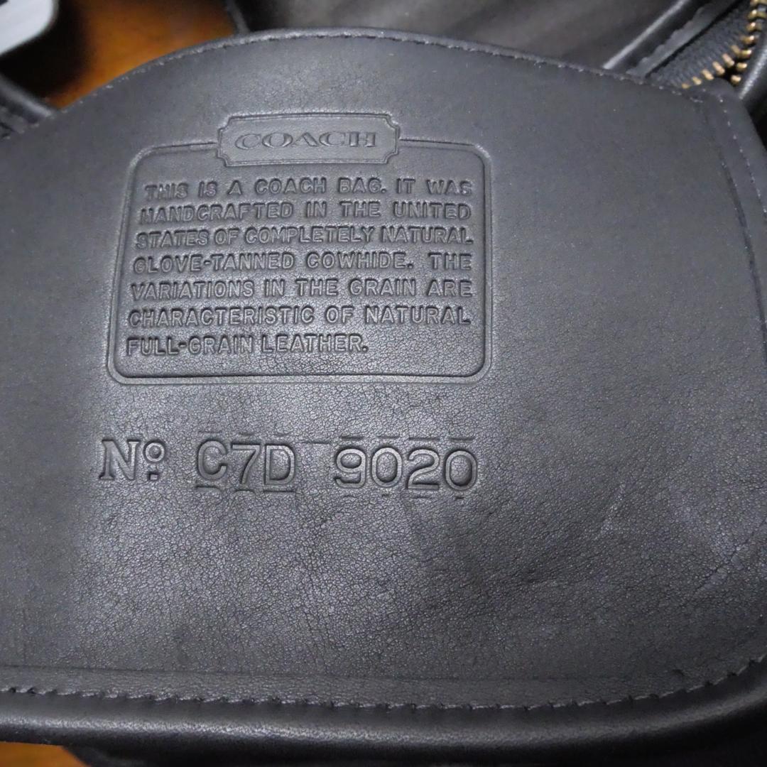 Coach　オールドコーチ　グラブタンレザー　ショルダーバッグ　ブラック