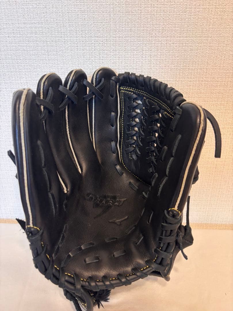 ミズノ 軟式用グローブ　ブラック　左投げ用