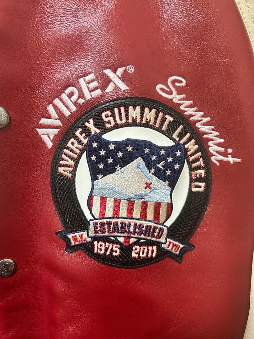 ジャケット・アウター Summit x Avirex leather varsity jacket