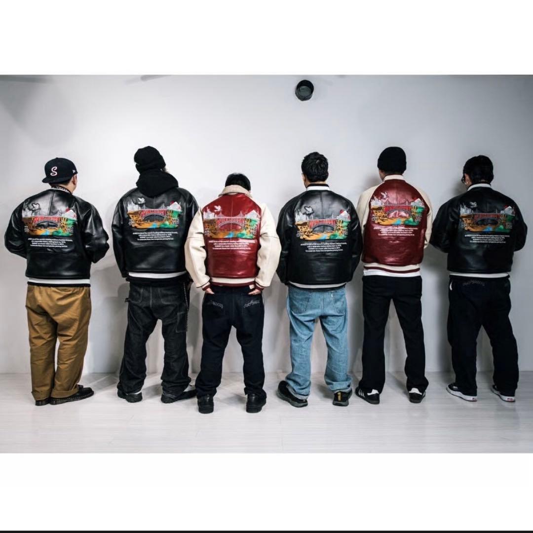 ジャケット・アウター Summit x Avirex leather varsity jacket