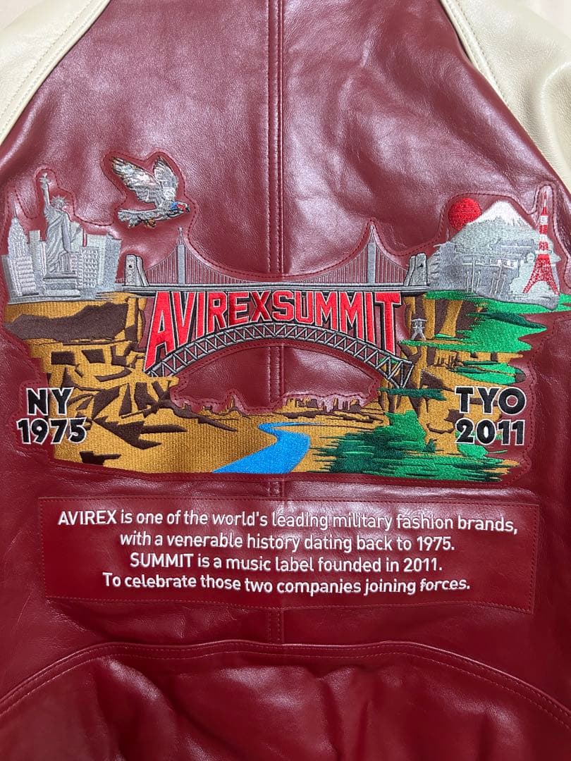 ジャケット・アウター Summit x Avirex leather varsity jacket