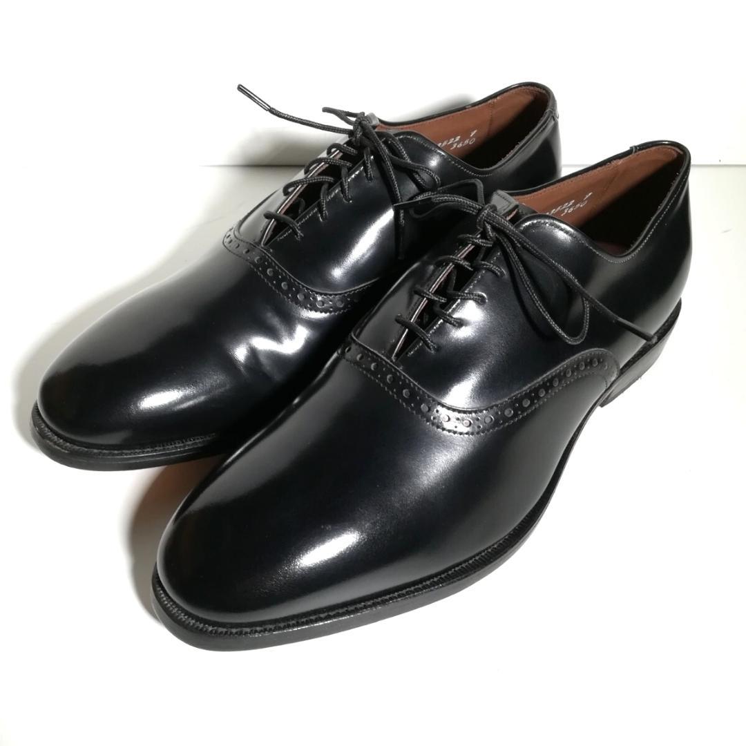 d0305 新品同様・試着程度 アレンエドモンズ プレーントゥ 8EE 黒