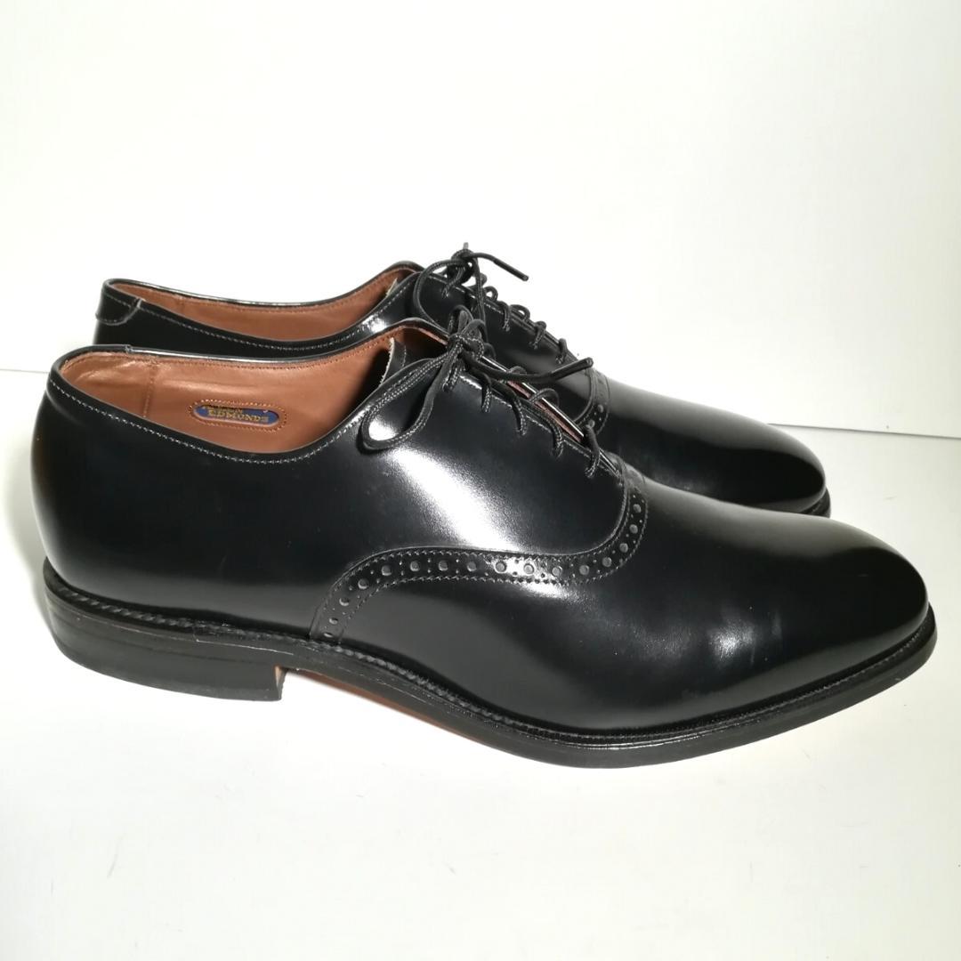 d0305 新品同様・試着程度 アレンエドモンズ プレーントゥ 8EE 黒
