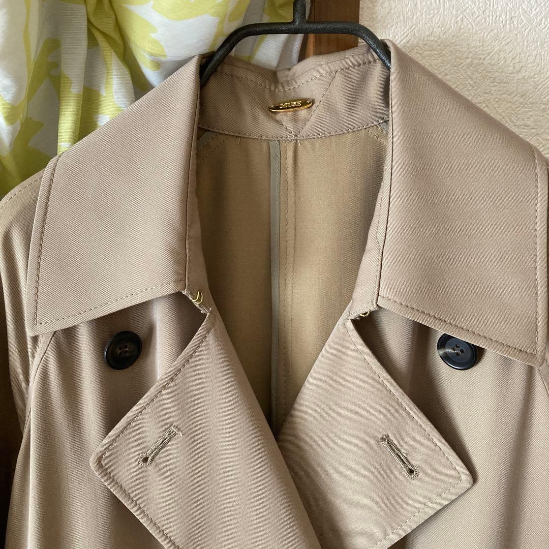 gabardineトレンチ 36 ベージュ ドゥーズィエムクラス