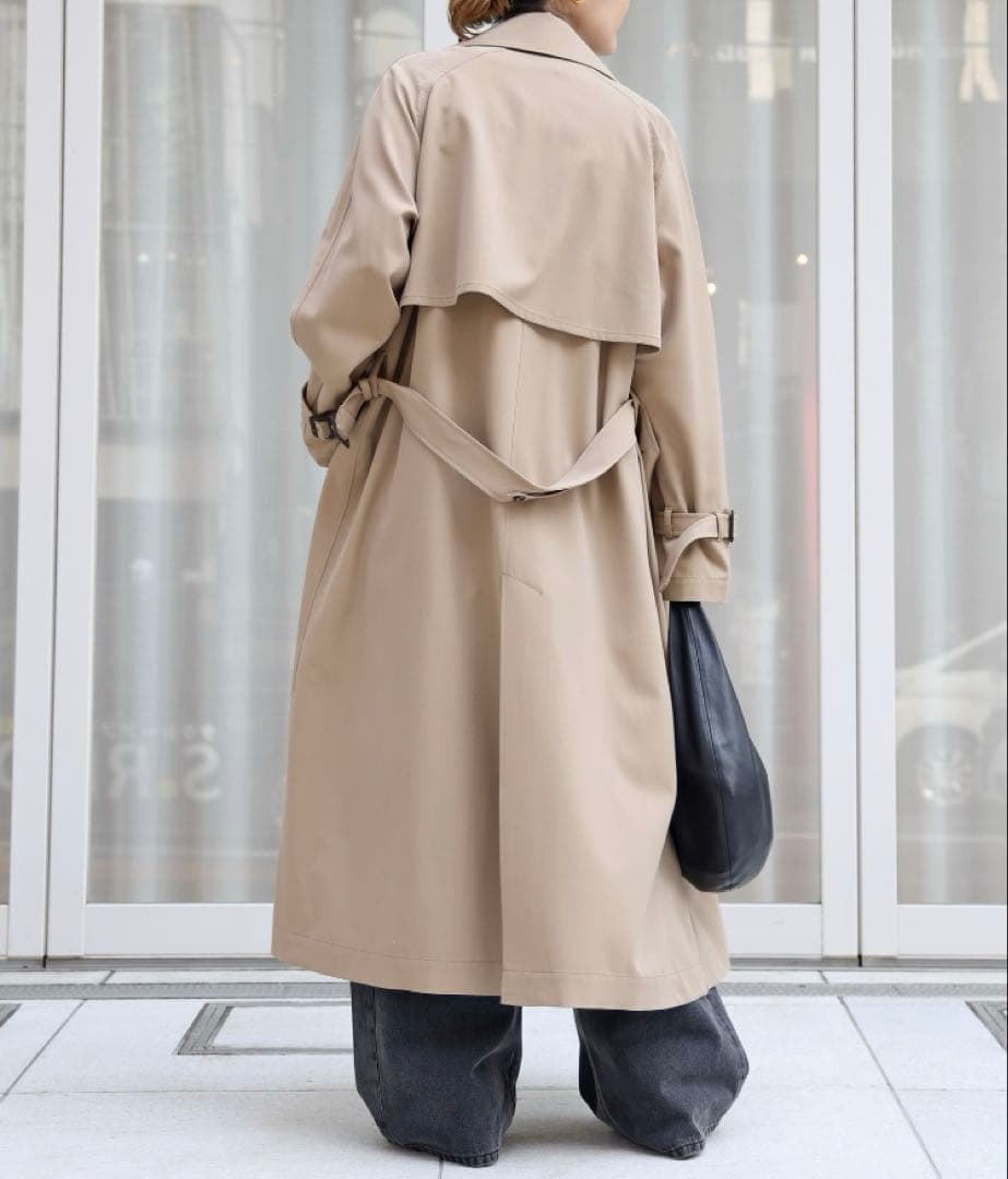 gabardineトレンチ 36 ベージュ ドゥーズィエムクラス