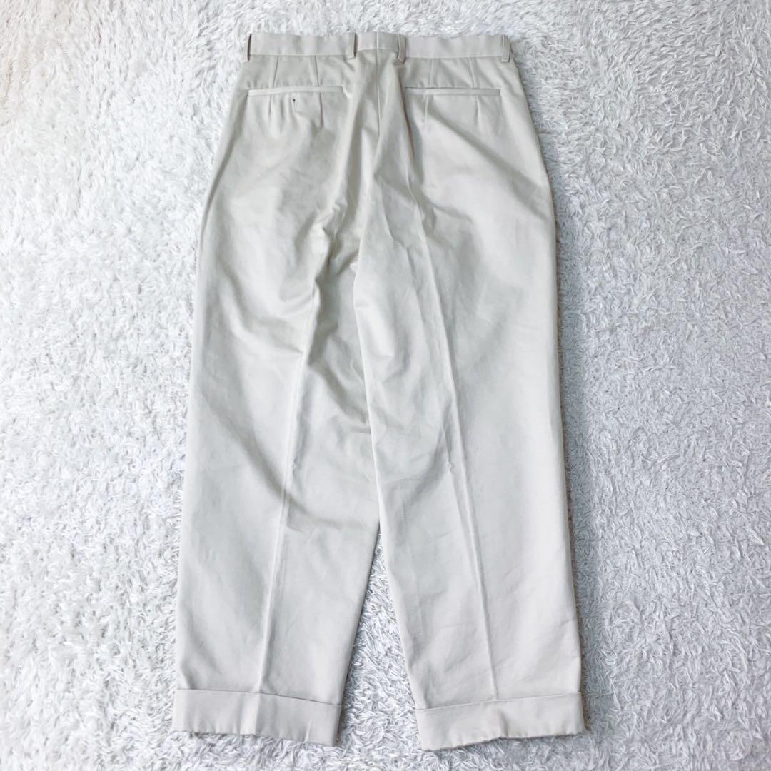 【極美品✨23ss】サイ ツータックチノトラウザーパンツ ベージュ コットン