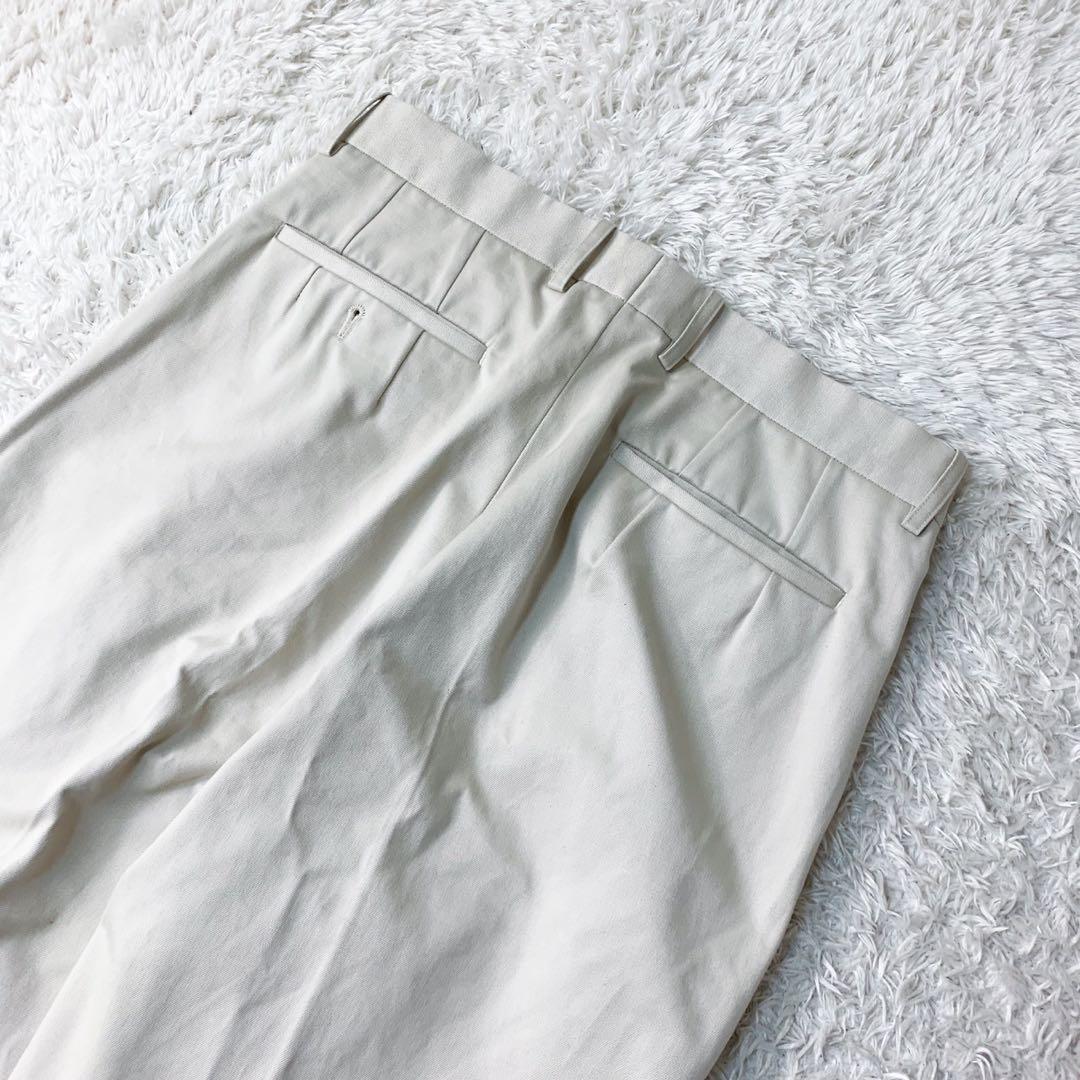 【極美品✨23ss】サイ ツータックチノトラウザーパンツ ベージュ コットン
