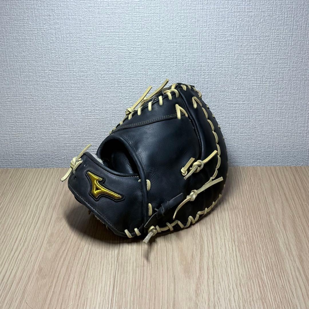 Mizuno ミズノプロ 軟式 ファーストミット 小指2本 クロス締め 左投げ