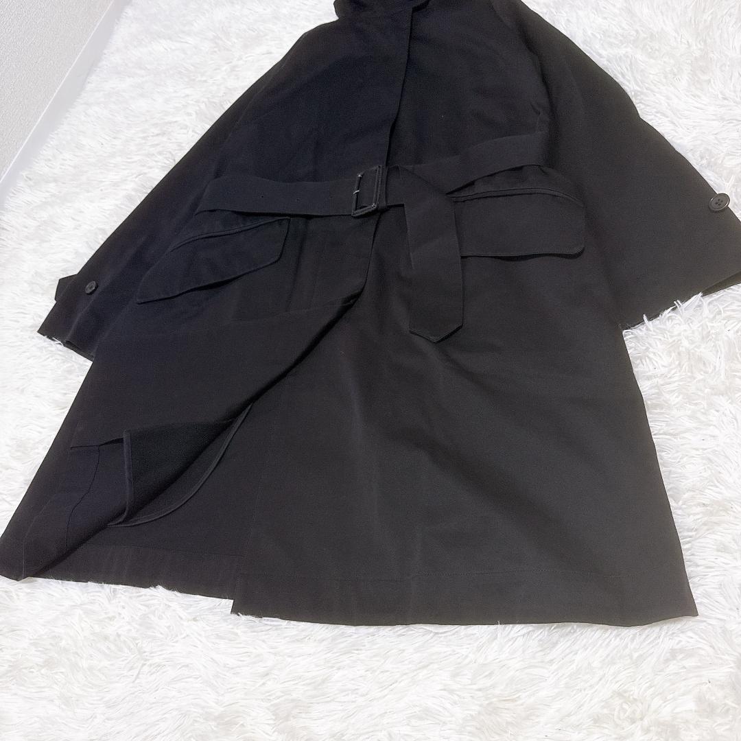 美品✨マーガレットハウエル　23AW　コットンギャバジンコート　ブラック　S