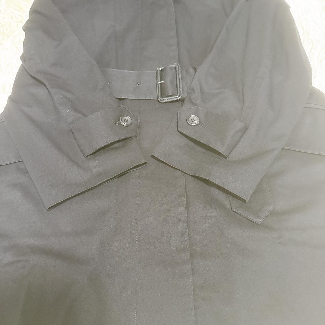 美品✨マーガレットハウエル　23AW　コットンギャバジンコート　ブラック　S
