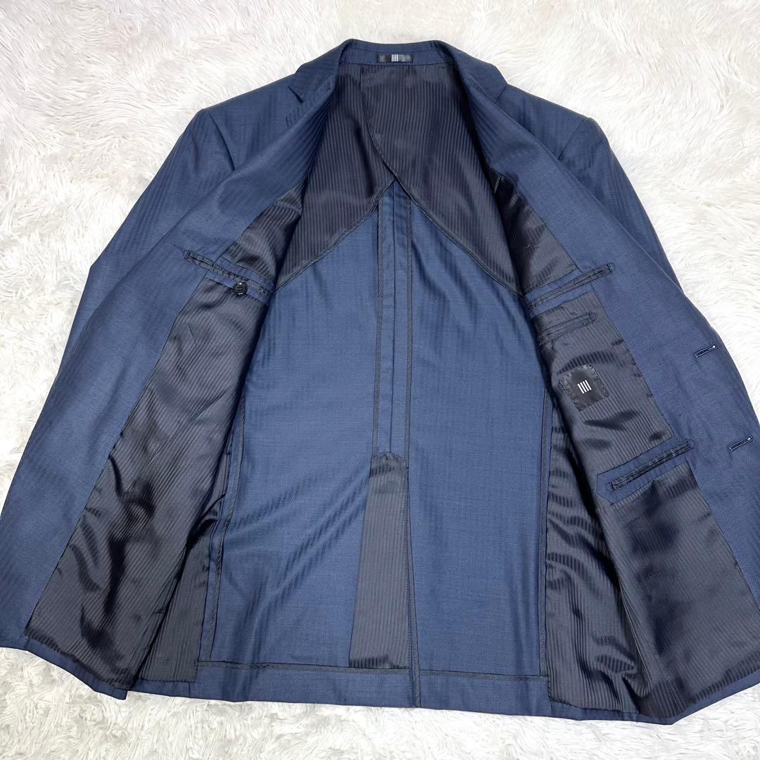 【3ピース✨】スーツセレクト ビジネススーツ セットアップ 紺 A5 フォーマル