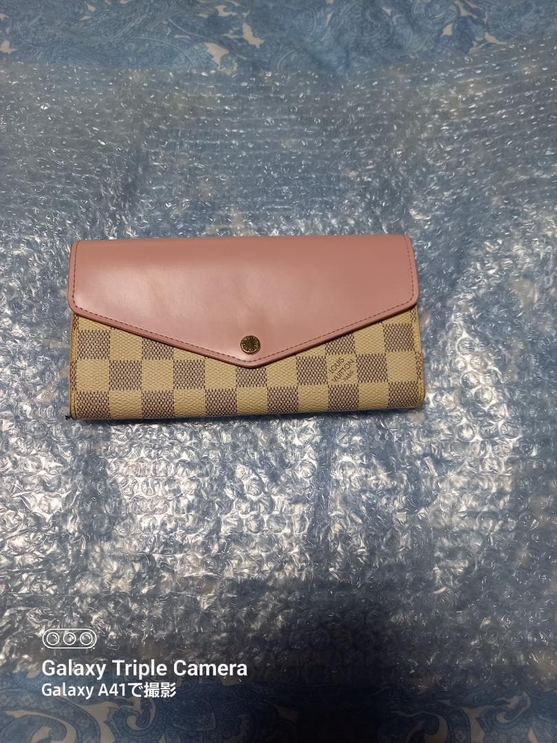 LOUIS VUITTON 折り財布 ピンク ベージュ