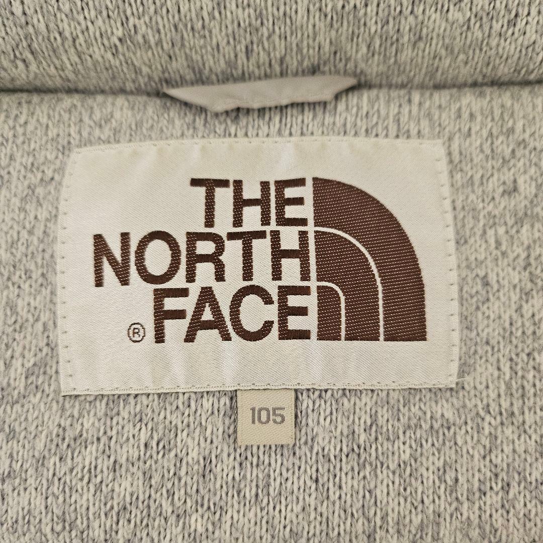 【希少】ノースフェイス ダウンベスト 韓国限定 ロゴワッペン グレー XL