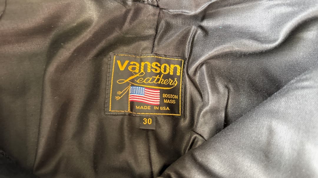 VANSON レザー パンツ 30インチ