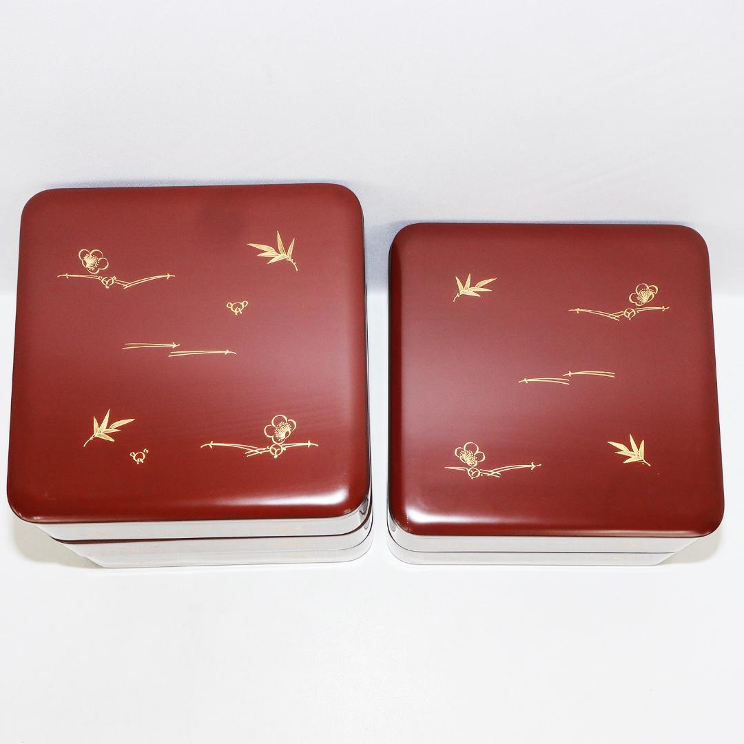 輪島塗 五ツ重 沈金 樽見清右衛門 大極上本堅地 五段重箱 能登 輪島 松竹梅