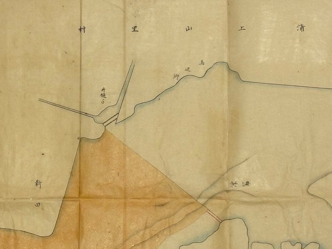 「長崎港埋立地予定図」写図 1枚|古地図 長崎県 船津浦