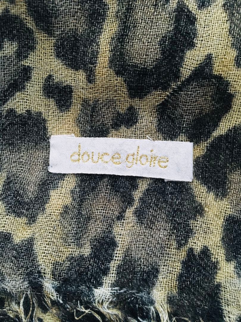 douce groireドゥースグロア ブラウン系 レオパール柄 ストール