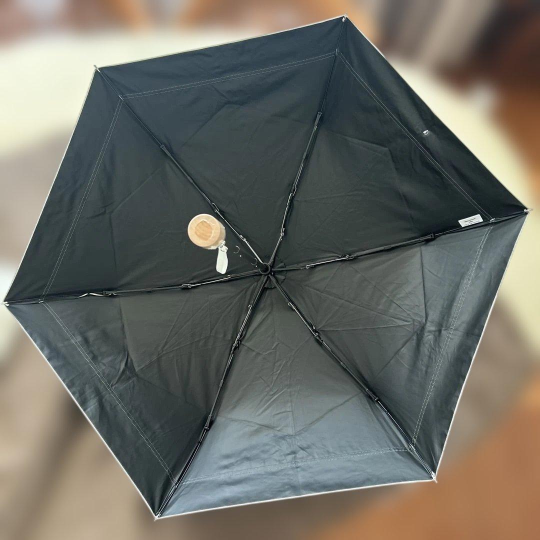 COKAGE+ 3段折りたたみ日傘 ラテベージュ×リリィホワイト